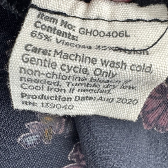 GOOD HART by Matilda Jane Black Burnout Velvet Floral Kimono Size M/L Whimsygoth - Picture 6 of 9